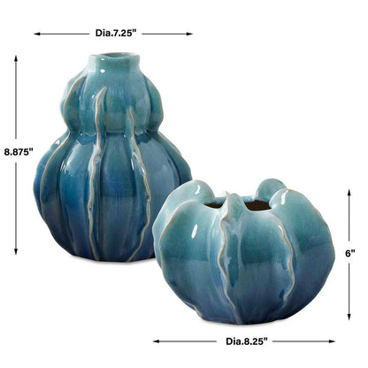 Nuovi Ceramic Outdoor Vases - Set of 2