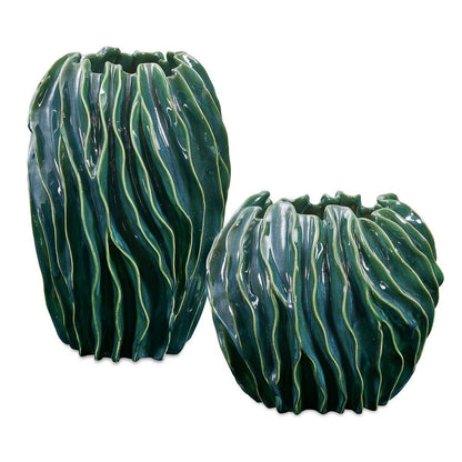 Collalbo Ceramic Outdoor Vase - Set of 2