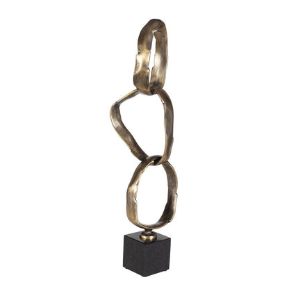 Ulmi Black Marble Base Sculpture