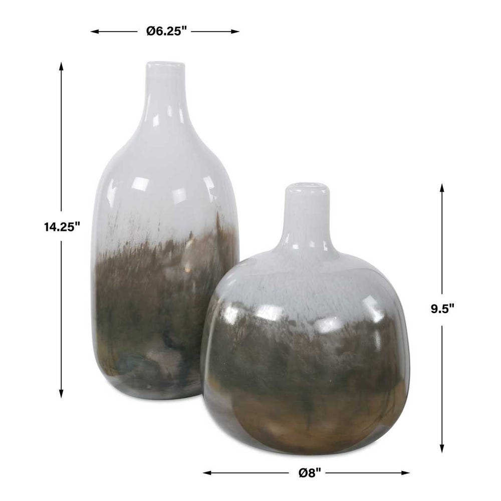 Alghero Glass Vases - Set of 2