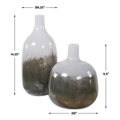 Alghero Glass Vases - Set of 2