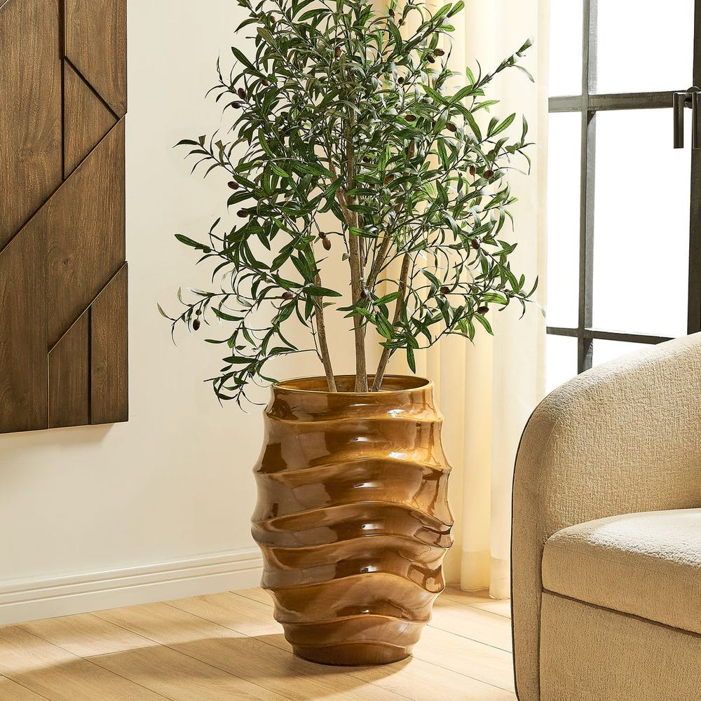 Magnani Ceramic Outdoor Planter