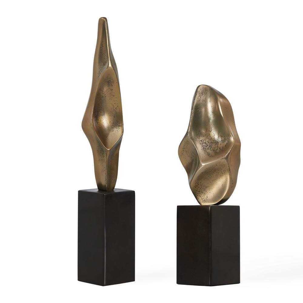 Sarteano Geometry Sculpture - Set of 2