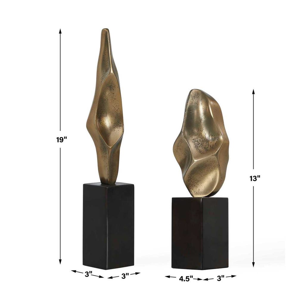 Sarteano Geometry Sculpture - Set of 2