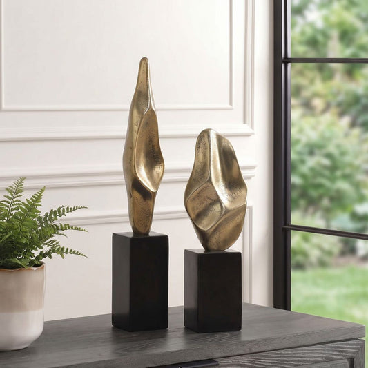 Sarteano Geometry Sculpture - Set of 2