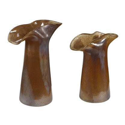 Udinese Glass Vases - Set of 2