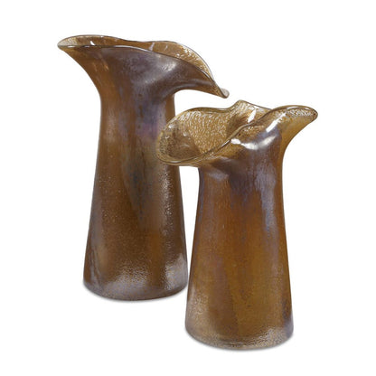 Udinese Glass Vases - Set of 2