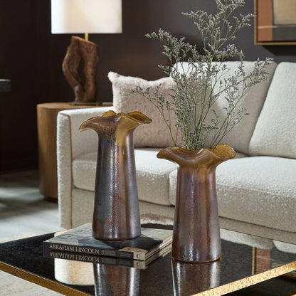 Udinese Glass Vases - Set of 2