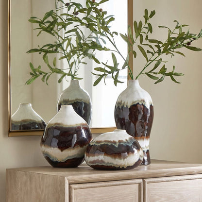 Mascia Ceramic Outdoor Vases - Set of 3