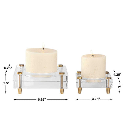 Flavia Candleholders - Set of 2