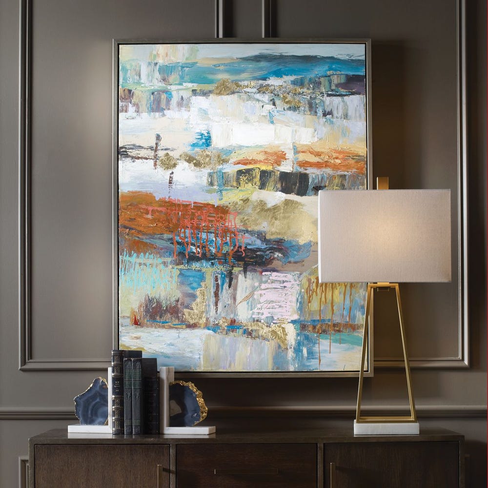 Urban Motion 49 in. Hand Painted Canvas