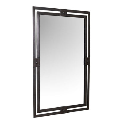 Dussoi 36 in. Iron Frame Mirror