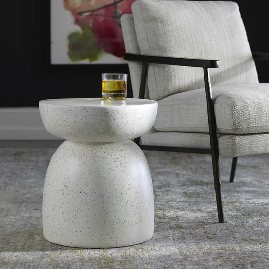 Secca 18 in. Cast Resin Accent Table