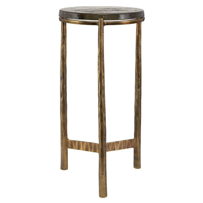 Calabro 23 in. Glass Top Accent Table