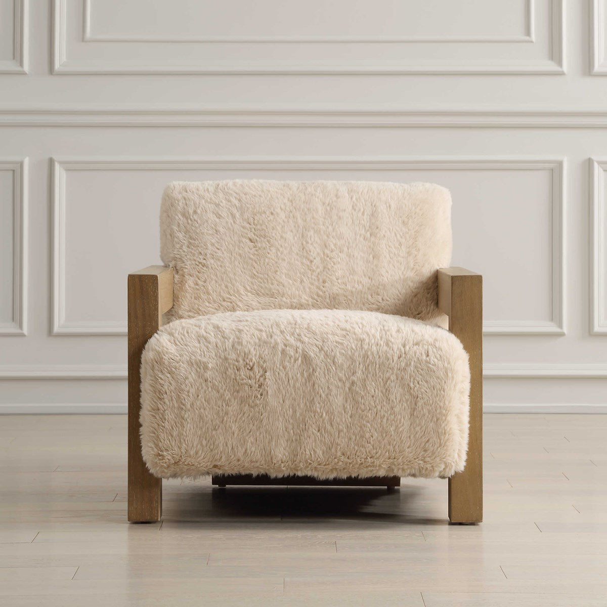 Corsano Faux Sheepskin Accent Chair