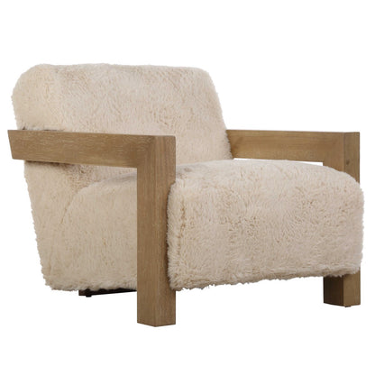 Corsano Faux Sheepskin Accent Chair