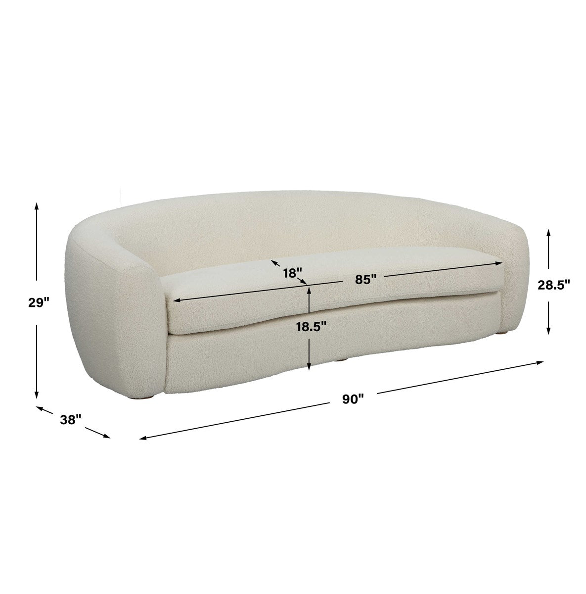 Tezze 90 in. Sofa