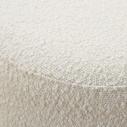 Trucco Boucle Fabric Top Ottoman