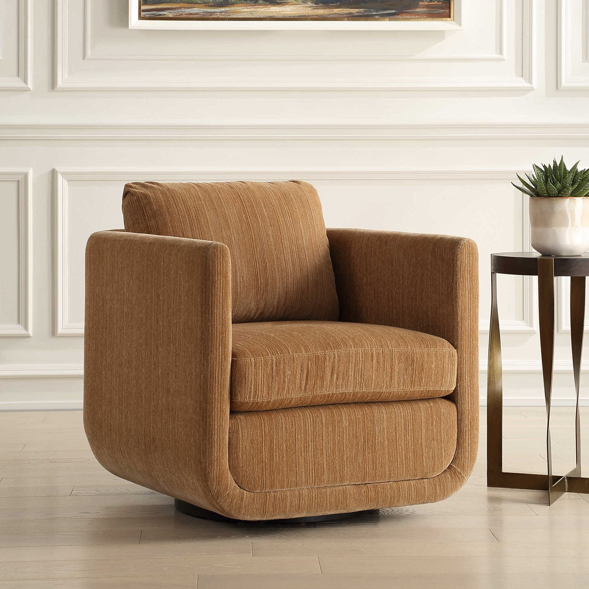 Vasto Upholstered Swivel Chair