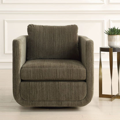 Vasto Upholstered Swivel Chair - Herb
