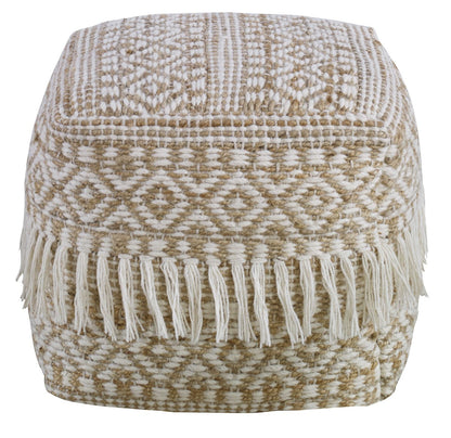 Sauro Handwoven Pouf