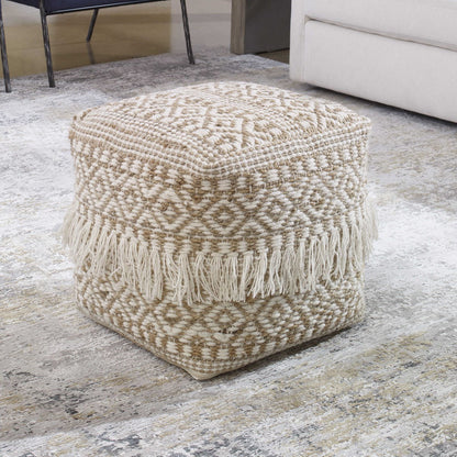 Sauro Handwoven Pouf