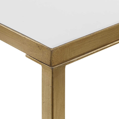 Gold Mirrored 60 in. Console Table
