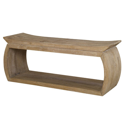 Acri Elm Wood Bench