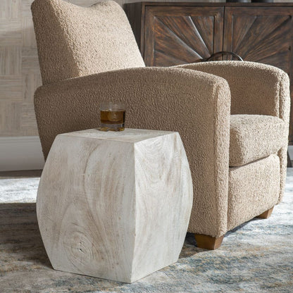 Mirella 17 in. Suar Wood Accent Table