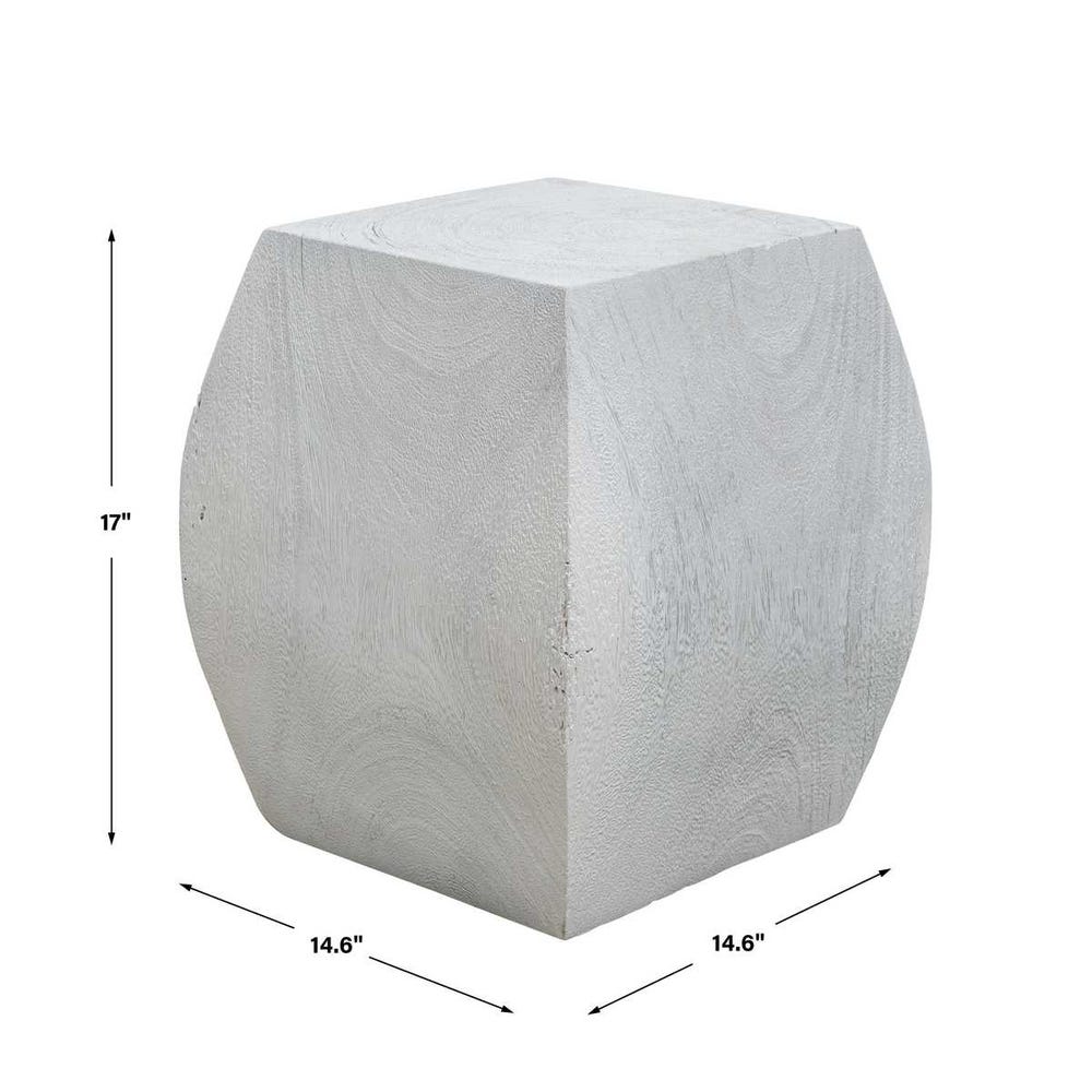 Mirella 17 in. Suar Wood Accent Table