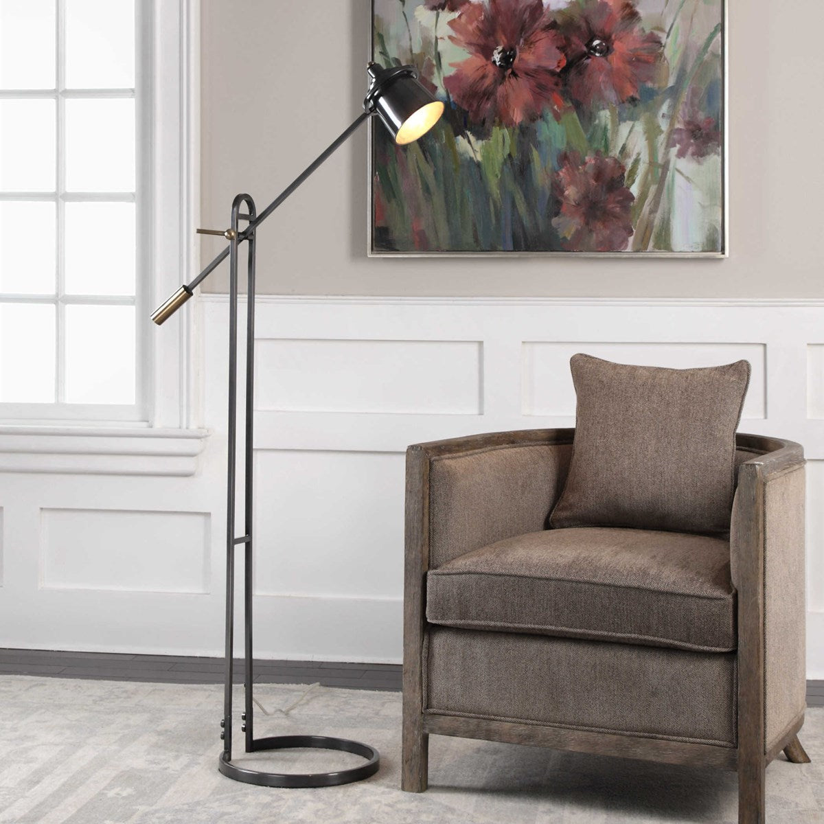 Gervasio 64 in. Steel Floor Lamp