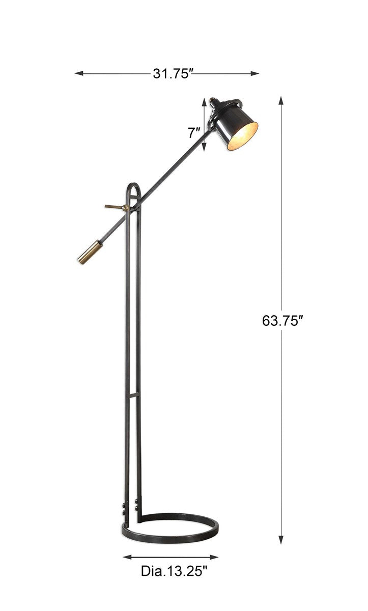 Gervasio 64 in. Steel Floor Lamp