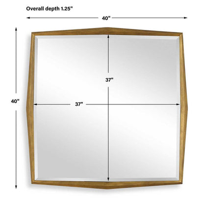 Piave 40 in. Wood Frame Mirror