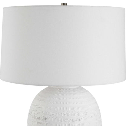 Mazara 29 in. Hand Carved Ceramic Table Lamp