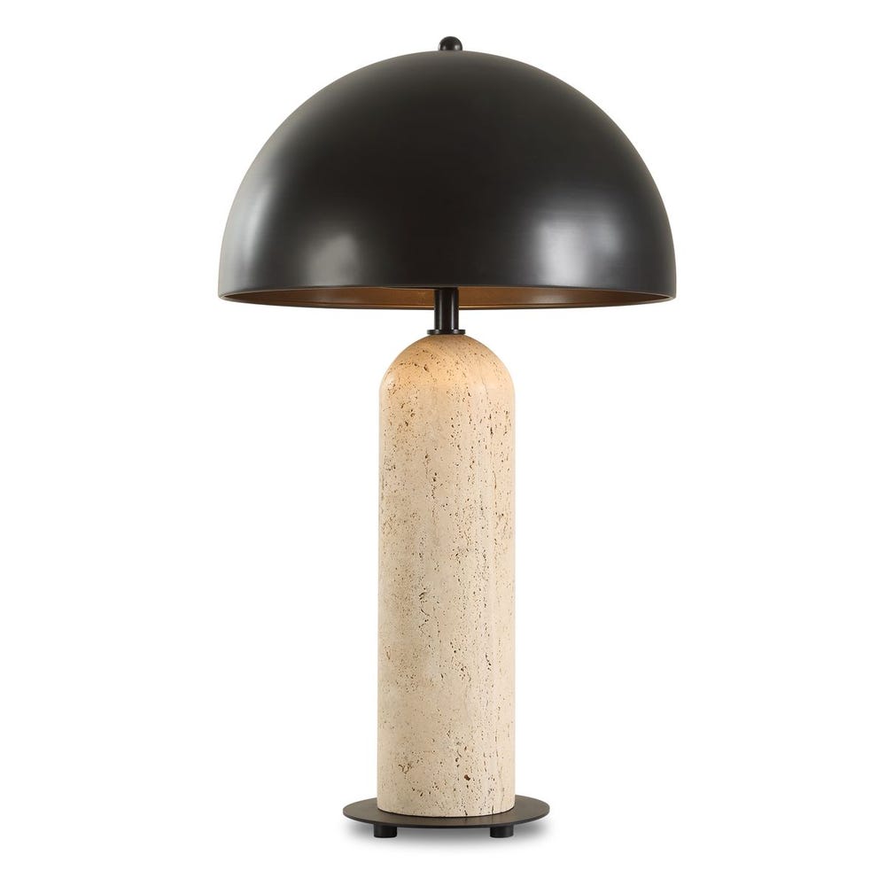 Murtas Travertine Base Outdoor Table Lamp