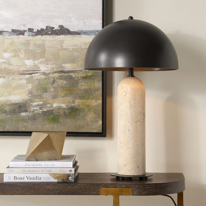 Murtas Travertine Base Outdoor Table Lamp