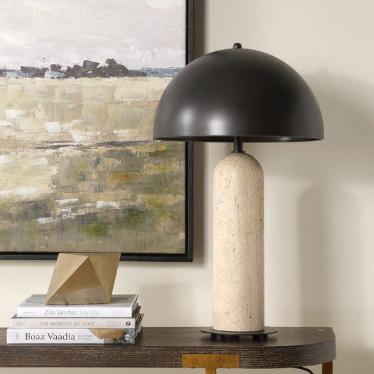 Murtas Travertine Base Outdoor Table Lamp