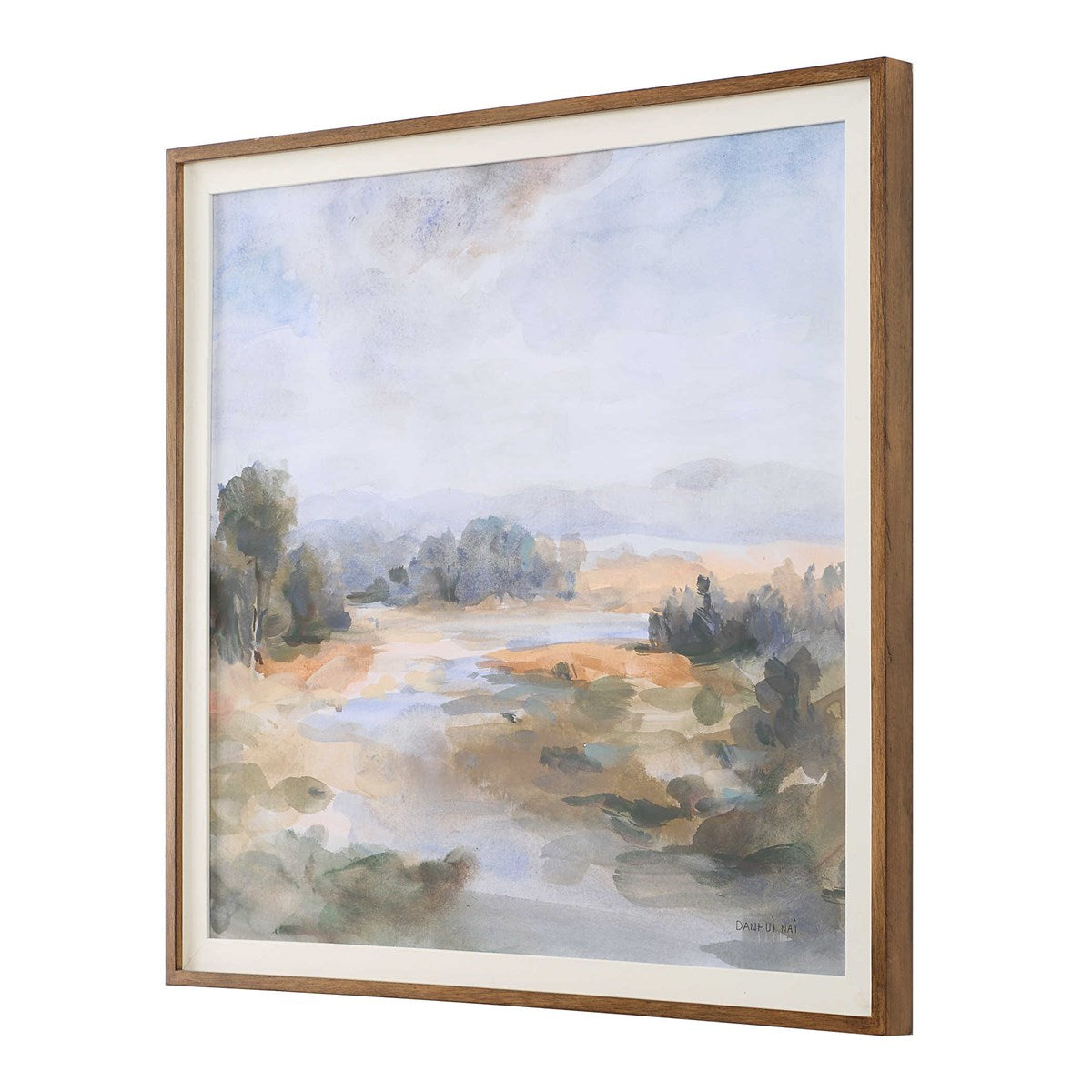 Gentle Currents 40 in. Framed Print