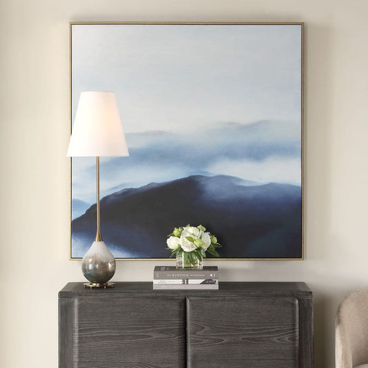Misted Horizons 43 in. Hand Painted Canvas
