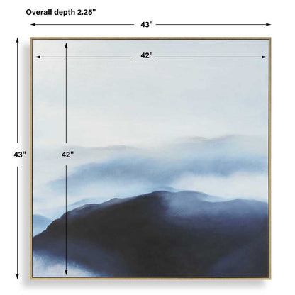 Misted Horizons 43 in. Hand Painted Canvas