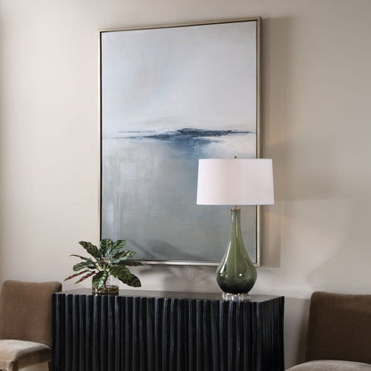 Hushed Waters 52 in. Hand Painted Canvas
