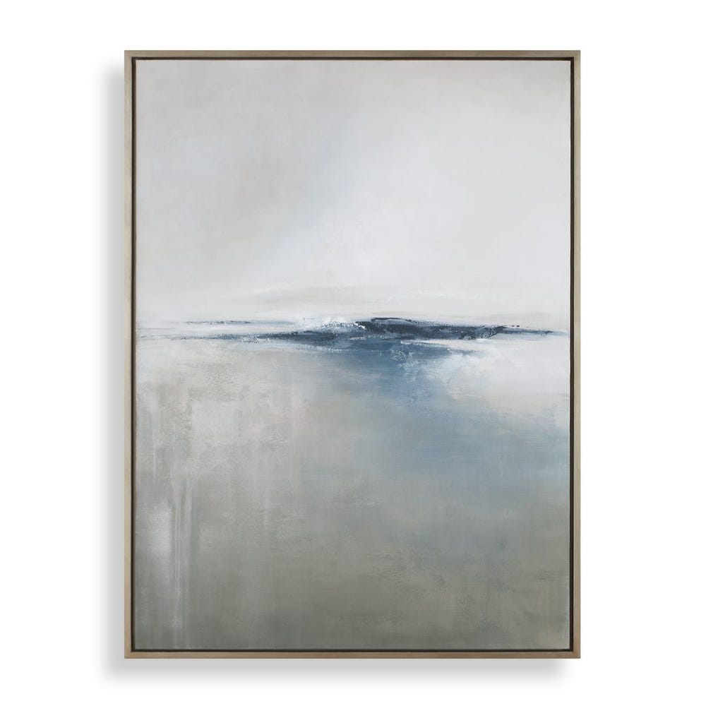 Hushed Waters 52 in. Hand Painted Canvas