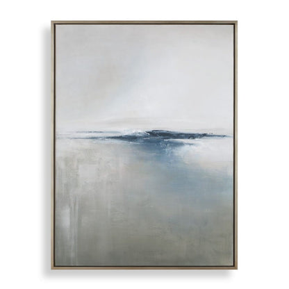 Hushed Waters 52 in. Hand Painted Canvas