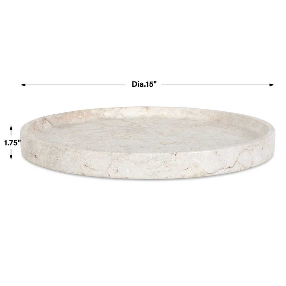 Chatillon Handcrafted Travertine Tray