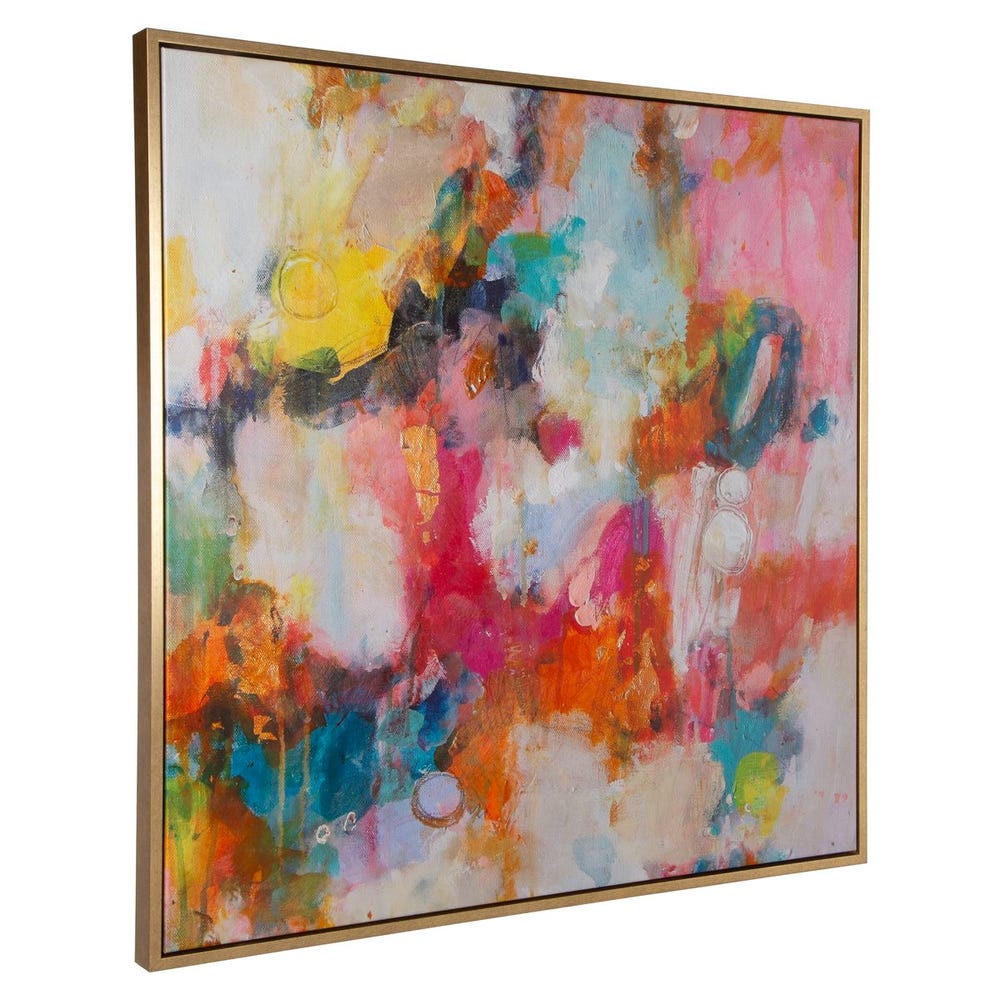 Radiant Flow 44 in. Framed Canvas