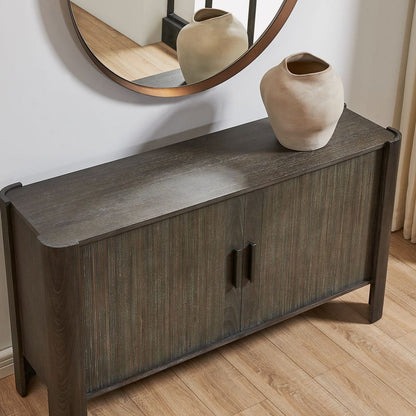 Pomonte 56 in. Acacia and Poplar Wood Cabinet