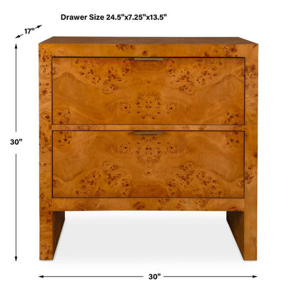 Castello 30 in. 2 Drawer Chest