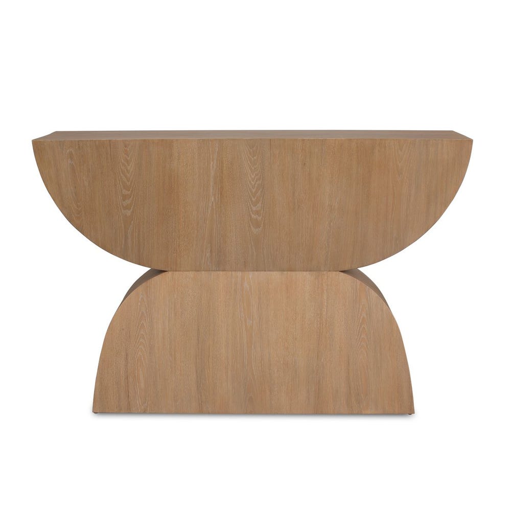 Laurein 52 in. Oak Veneer Console Table