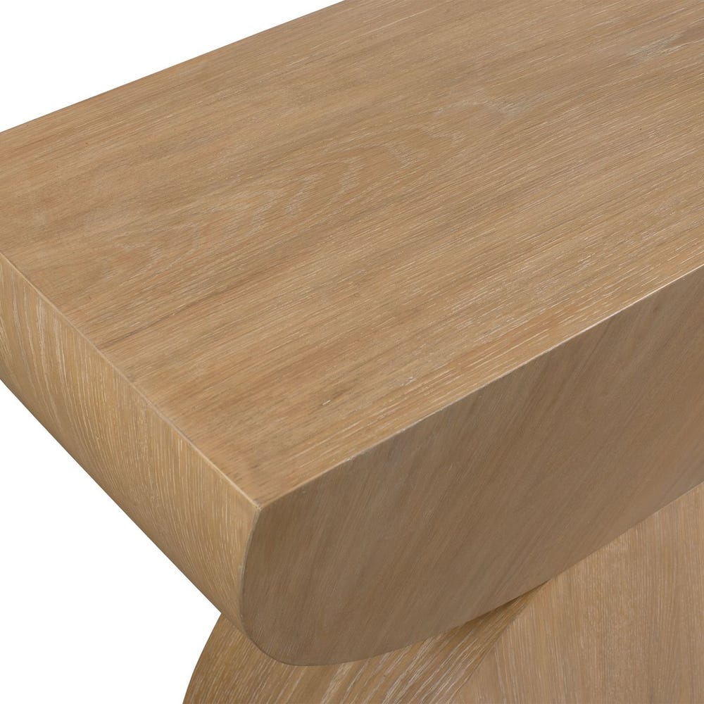Laurein 52 in. Oak Veneer Console Table