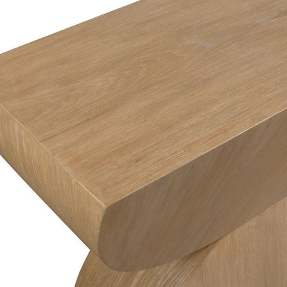 Laurein 52 in. Oak Veneer Console Table